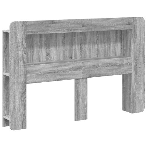 Табла за легло Сива сонома Инженерен дървен материал