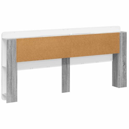 Табла за легло Сива сонома Инженерен дървен материал