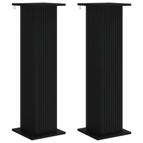 Стойка за растения 2 pcs Черно 30,5 x 30 x 100,5 см