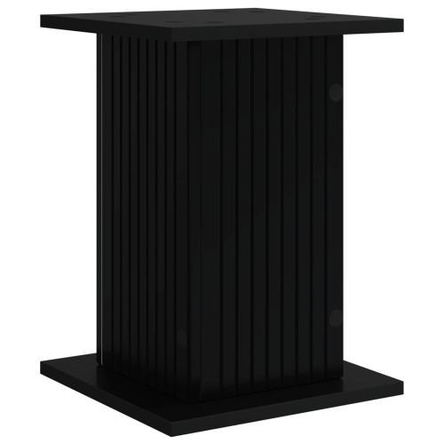 Стойка за растения Черно 30,5 x 30 x 43 см Инженерна дървесина