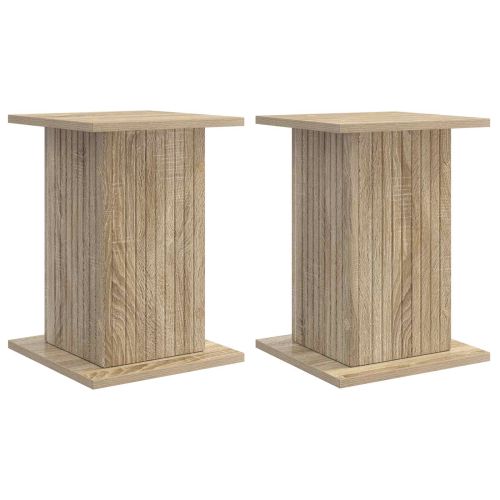 Стойка за растения 2 pcs Дъб сонома 30,5 x 30 x 43 см