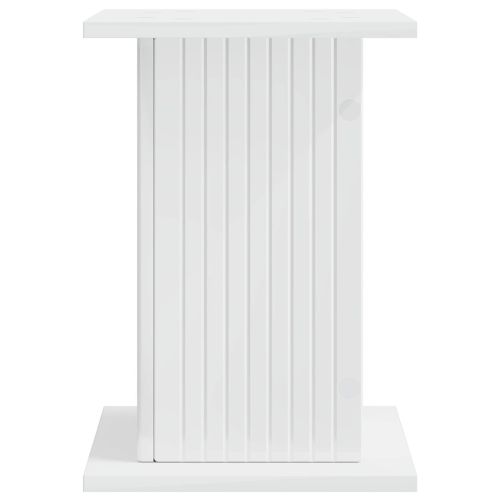 Стойка за растения Бял гланц 30,5 x 30 x 43 см