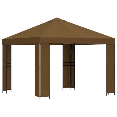 Шатра 3 x 3 m Таупе Полиестер и стомана 190 gsm