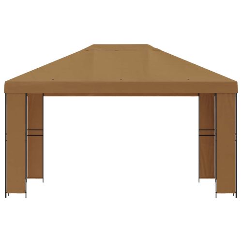 Шатра 4 × 3 m Бежово Полиестер и стомана 190 gsm