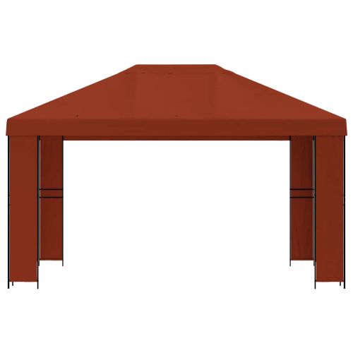 Шатра 4 × 3 m Теракота Полиестер и стомана 190 gsm
