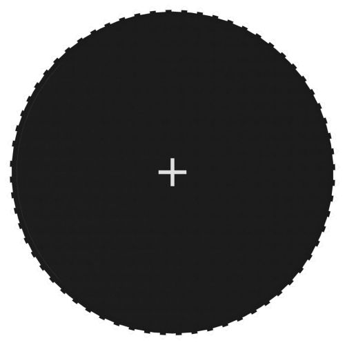 Отскачаща повърхност за кръгъл батут 12 Ft/3,66 м черен текстил