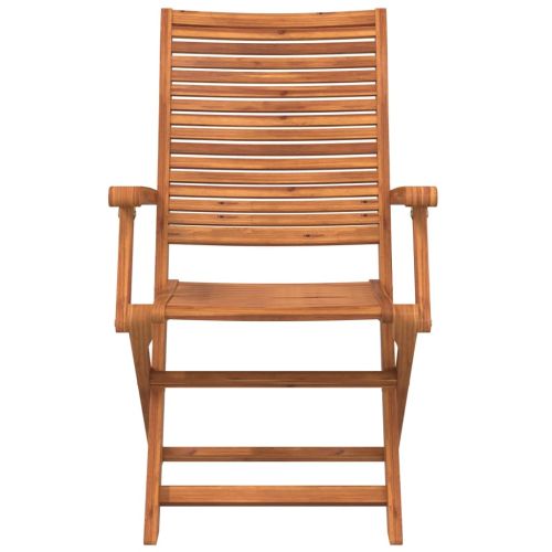 Сгъваеми градински столове, 4 бр, 57x66x95 см, акация масив
