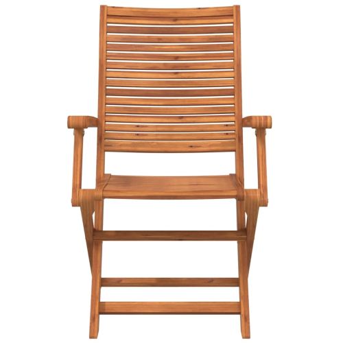Сгъваеми градински столове, 6 бр, 57x66x95 см, акация масив