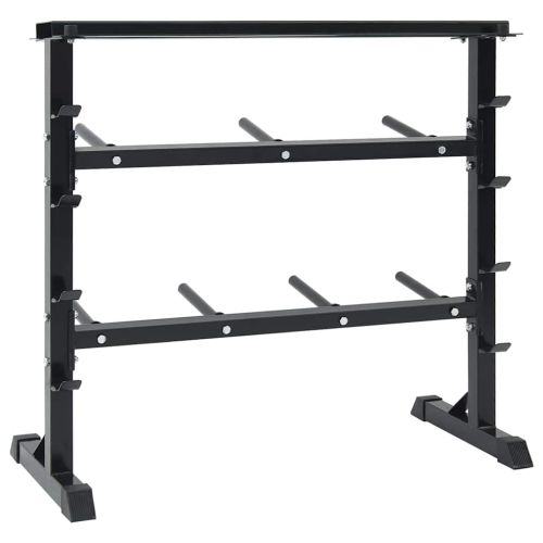 Стойка за дъмбели Черно 99 x 45 x 95,5 см