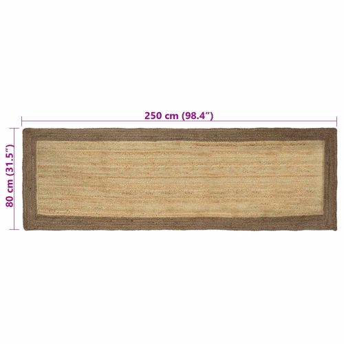 Килими за помещение Сиво 80 x 250 cm юта