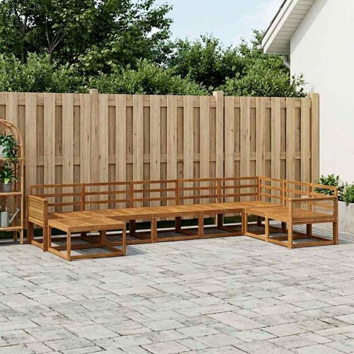 Комплект дивани за открито 8 pcs Натурално