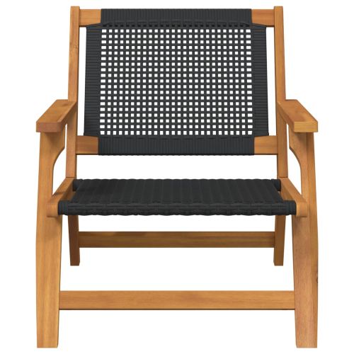 Градинска мебел 2 pcs Черно 67 x 78 x 73 см