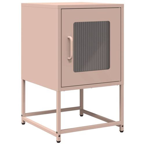 Нощен шкаф Pink 36x39x60,5 cm Студено валцувана стомана