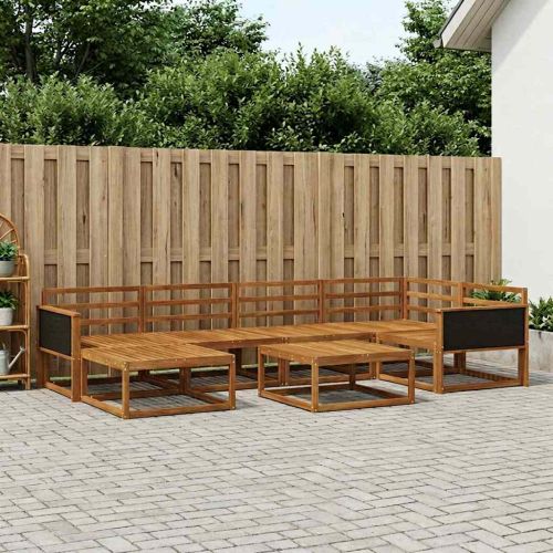 Комплект дивани за открито 7 pcs Натурално