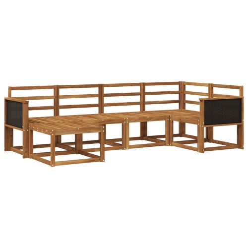 Комплект дивани за открито 6 pcs Натурално