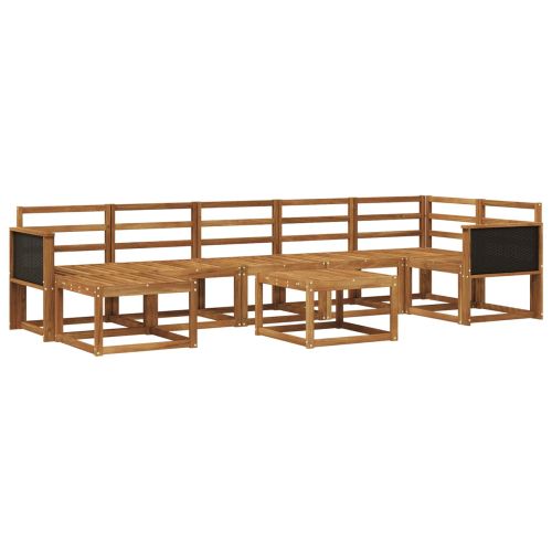 Комплект дивани за открито 8 pcs Натурално
