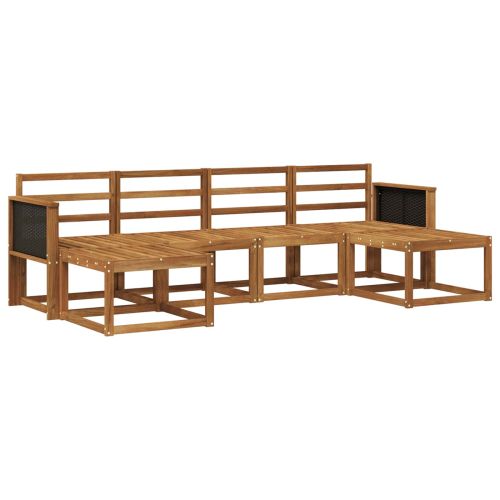 Комплект дивани за открито 6 pcs Натурално