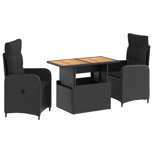 Комплект за хранене на открито 3 pcs Черно