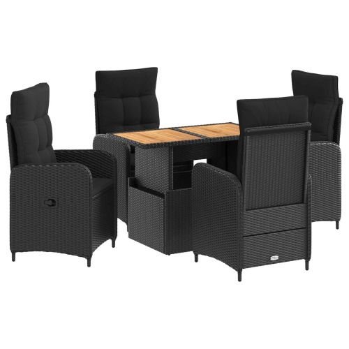 Комплект за хранене на открито 5 pcs Черно