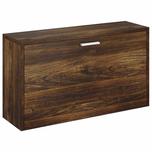 Пейка за обувки, опушен дъб, 80x24x45 см, инженерно дърво
