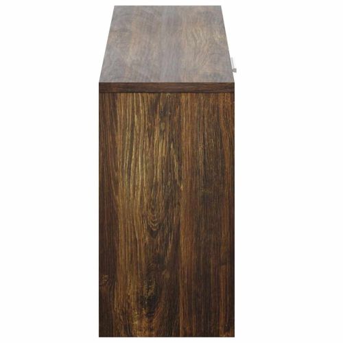 Пейка за обувки, опушен дъб, 80x24x45 см, инженерно дърво