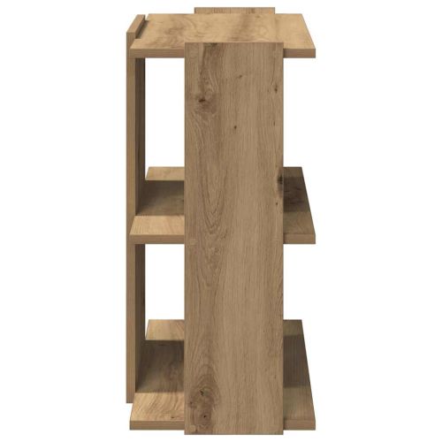 Библиотека 3 рафта дъб артизан 60x30x60 см инженерно дърво