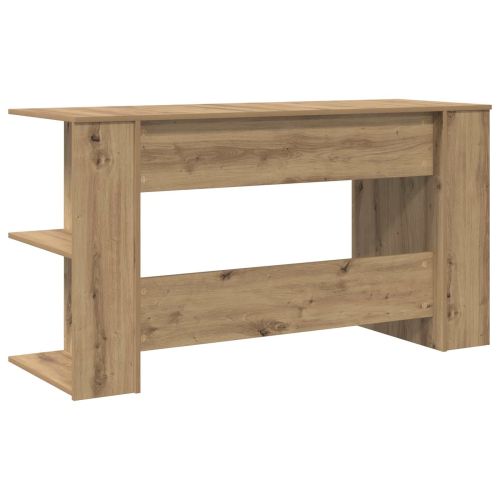 Бюро с рафт дъб артизан 140 x 50 x 75 см Инженерно дърво