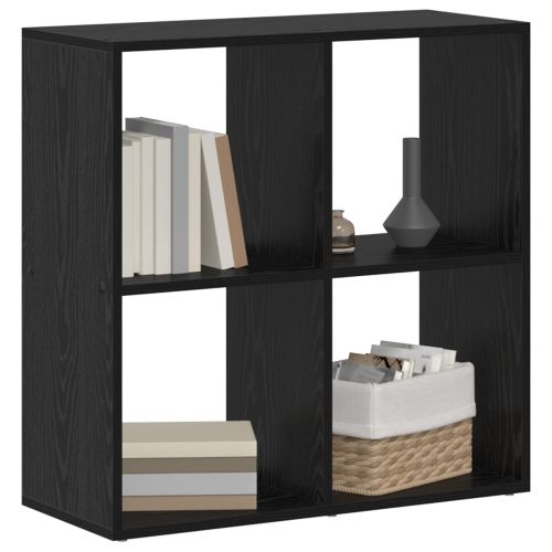Шкаф за книги Черния дъб 69,5 x 29 x 69,5 см Инженерно дърво