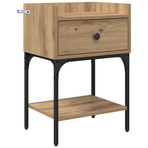 Нощно шкафче с чекмедже Дъб 40 x 29 x 60 см Инженерно дърво