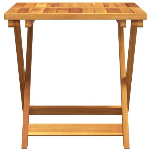 Сгъваема градинска маса 50x50x50 см масивна акация