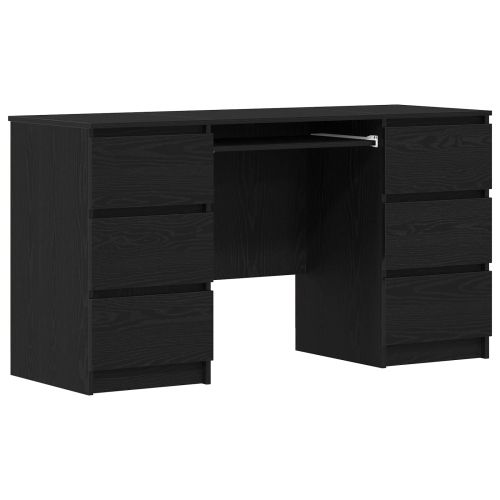 Бюро с чекмедже Черния дъб 140 x 50 x 76 см Инженерно дърво