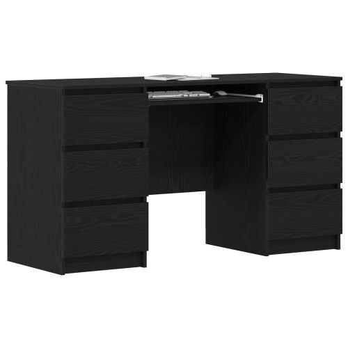Бюро с чекмедже Черния дъб 140 x 50 x 76 см Инженерно дърво