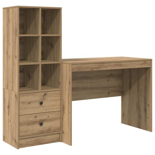 Бюро с чекмедже 2 pcs Дъб
