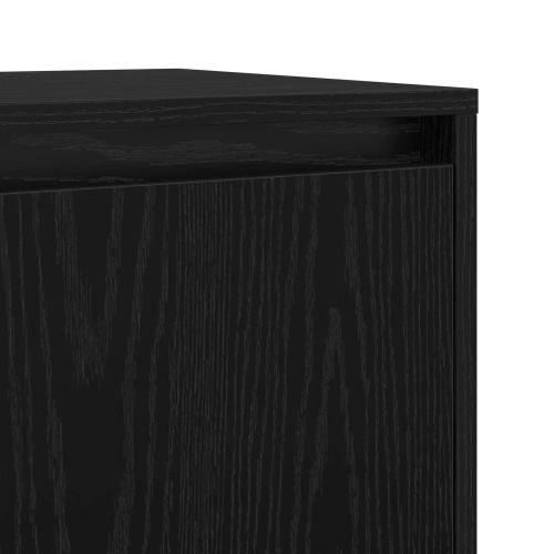 Скейдбордове 2 pcs Черен дъб 70 x 41 x 75 см Инженерно дърво