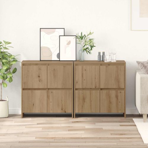 Скейдбордове 2 pcs дъб артизан 70 x 41 x 75 см Инженерно дърво