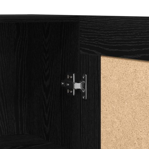 Шкаф за книги Черния дъб 82,5 x 30,5 x 185 см Инженерно дърво