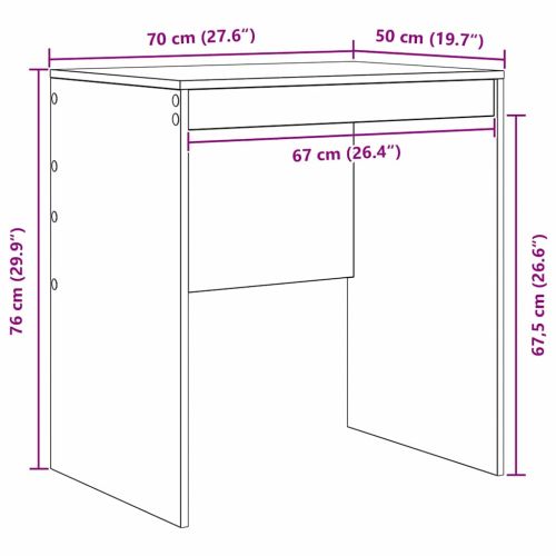 Бюро Бяло 70 x 50 x 76 см