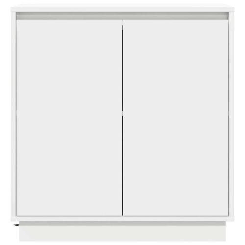 LED конзолна маса за Бяло 71 x 34,5 x 75 см Инженерно дърво