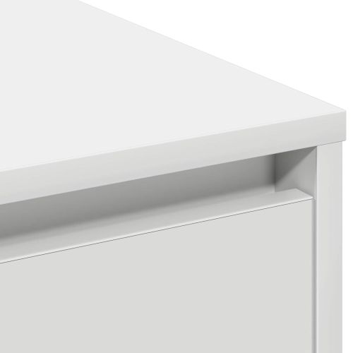 LED конзолна маса за Бяло 71 x 34,5 x 75 см Инженерно дърво