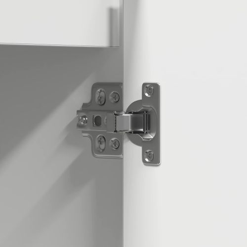 LED конзолна маса за Бяло 71 x 34,5 x 75 см Инженерно дърво