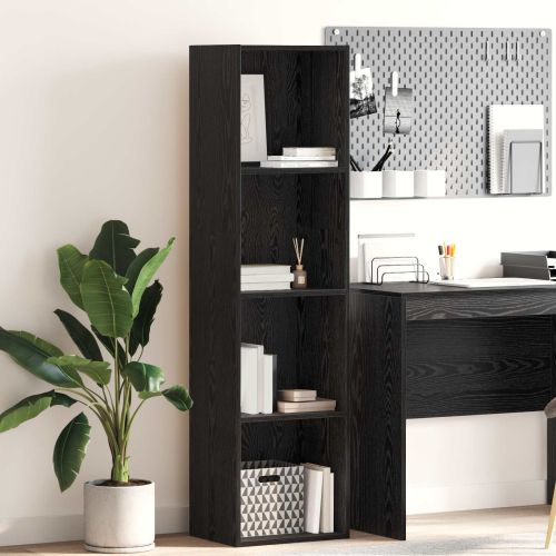 Рафт за книги Черния дъб 40 x 30 x 152 см Инженерно дърво