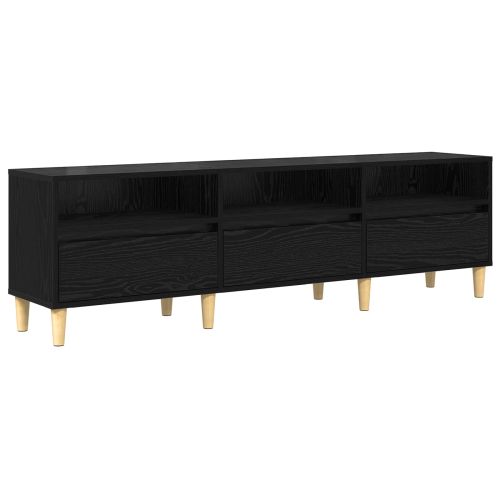 ТВ шкаф с чекмедже Черния дъб 150 x 30 x 45 см Инженерно дърво