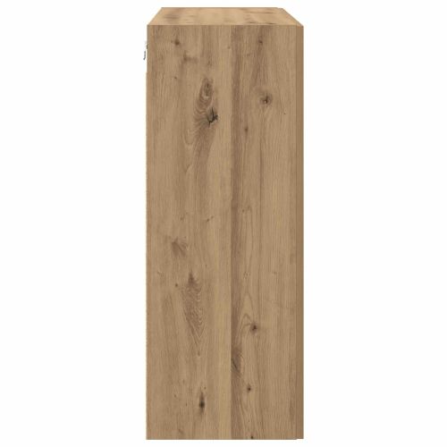 Стенно шкафче 2 pcs Дъб 69,5 x 34 x 90 см Инженерно дърво