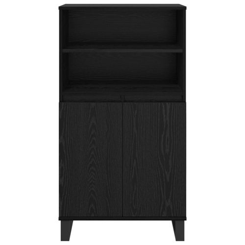 Висок шкаф Черно 60 x 36 x 110 см Инженерно дърво