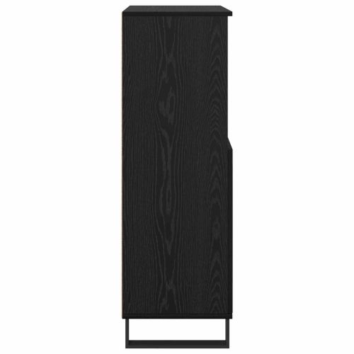 Висок шкаф Черно 60 x 36 x 110 см Инженерно дърво