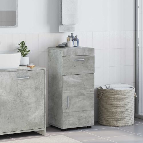 Комплект шкафове за баня TULUM Циментено сиво 37 x 31,5 x 82 см