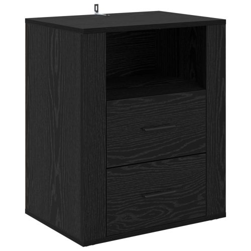 Нощен шкаф Черния дъб 35 x 50 x 60 см Инженерно дърво