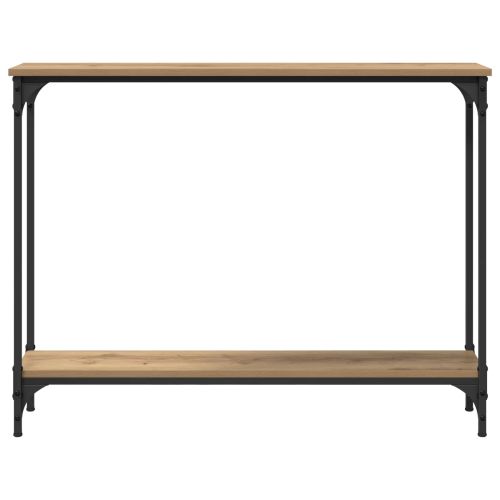Конзолна маса с рафт Дъб 100 x 22,5 x 75 см Инженерно дърво