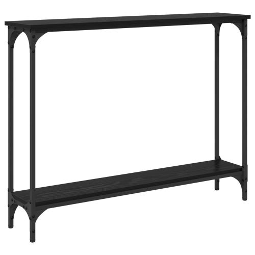 Конзолна маса Черния дъб 100 x 22,5 x 75 см Инженерно дърво