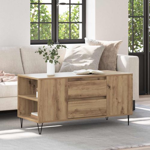 Масичка за кафе Дъб 102 x 44,5 x 50 см Инженерно дърво